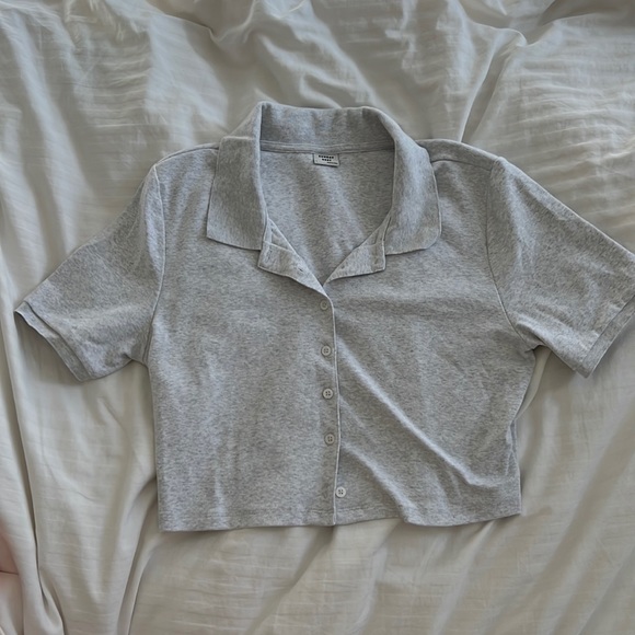 Aritzia Sunday best audio top - athletic  heather gray - Picture 4 of 7